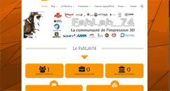 Desktop Screenshot of fablab74.com